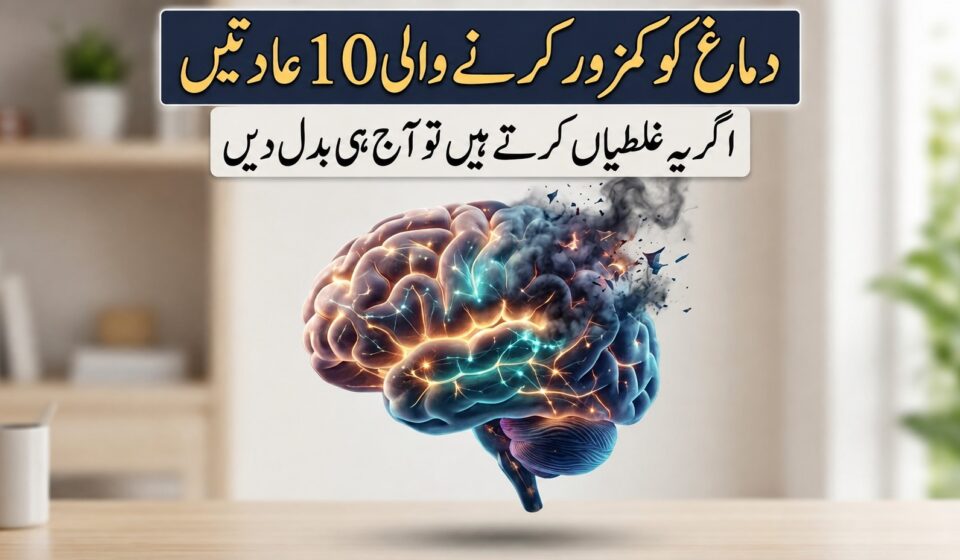 دماغ کو نقصان پہنچانے والی 10 عادتیں اور دماغی صحت بہتر بنانے کے طریقے