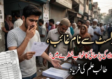 ووٹَر لسٹ سے نام غائب