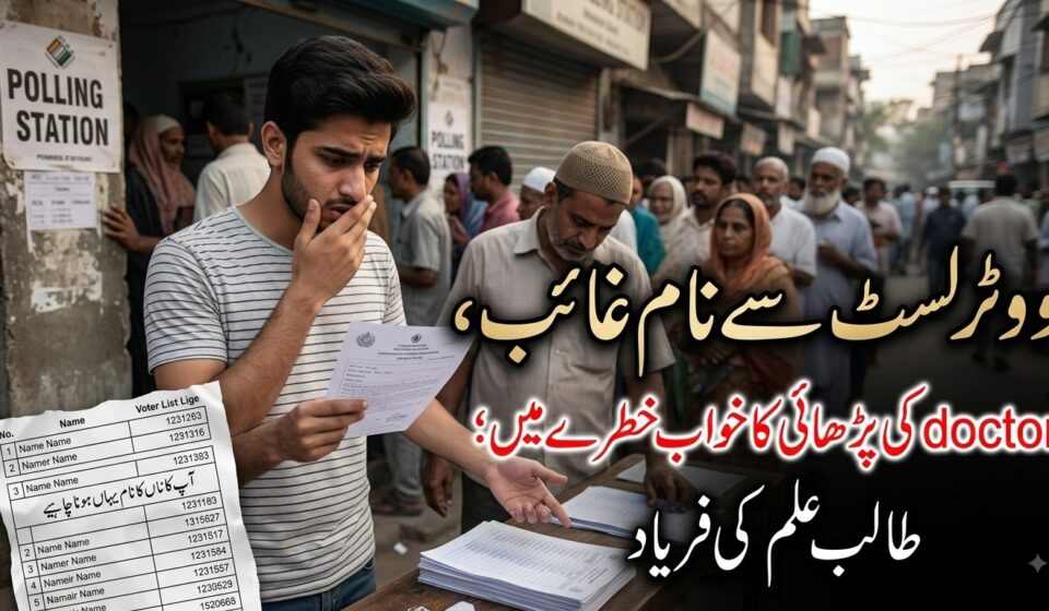 ووٹَر لسٹ سے نام غائب