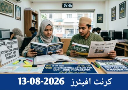 کرنٹ افیئرز 2026 -08-13