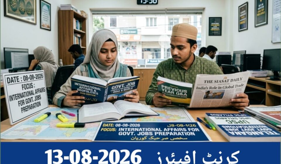 کرنٹ افیئرز 2026 -08-13